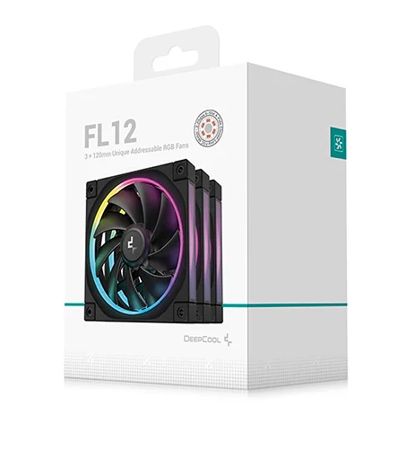 DeepCool FL12 3x120mm Case Fans - Black DeepCool FL12 3x120mm Case Fans - Black